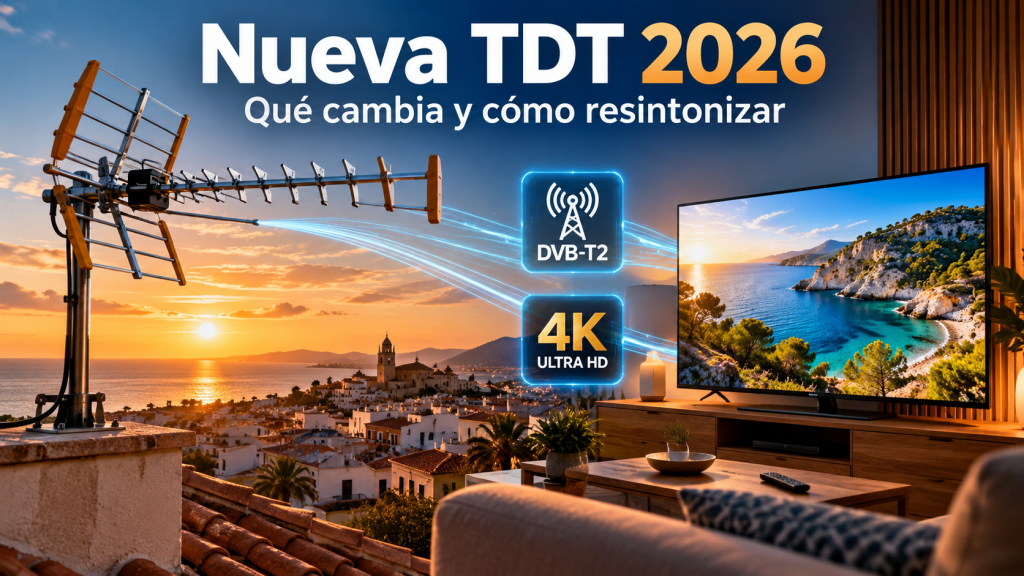Nueva TDT en noviembre de 2026: qué cambia, cómo resintonizar los canales y cómo ver la televisión en 4K